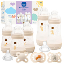 Easy Start Anti-Colic Baby Bottle  Pacifier Set, 5 Self Sterilizing Bottles 3X