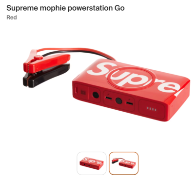 新品 Supreme mophie powerstation plus mini シュプリーム モバイル