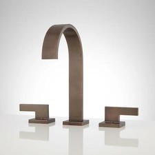 Signature Hardware Ultra 8" Widespread Faucet, Oil Rubbed Bronze
