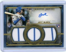 2019 Topps Museum Collection Signature Swatches Rookie Gold #SSTA-JM Jeff McNeil