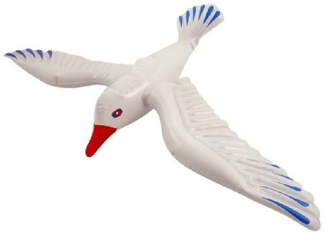 Blow Up Vogel Aufblasbare Seagull 76cm Party Prop #DE