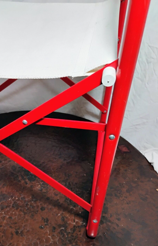 Carre VI Italy FLY LINE chair MCM folding red DIRECTORS CHAIR - Picture 5 of 12