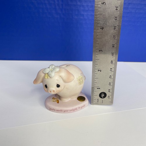 1982 Jonathan & David You're Worth Your Weight in Gold Pig Figurine #E-9282 - Picture 7 of 7