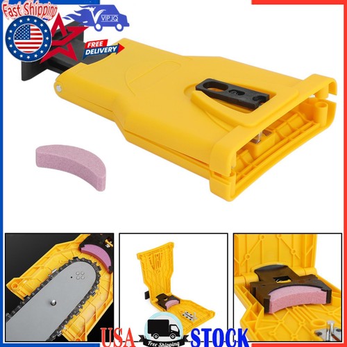 14-20" Chainsaw Teeth Sharpener Saw Chain Blade Fast Sharpening Stone System US