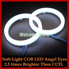 2x Cotton Angel Eyes Halo Ring White Smd Light Lamp Led Cover 80mm G184 2x Cotton Angel Eyes Halo Ring White Smd Light Lamp Led Cover 80mm G184