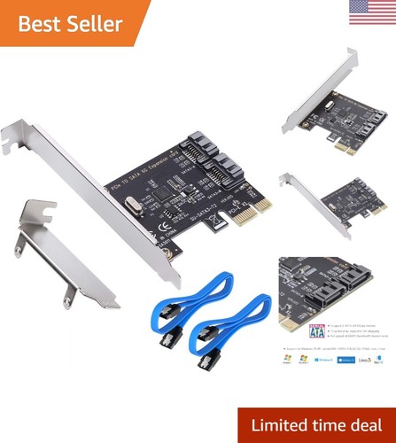 PCIe to SATA 3.0 Controller Card - 2 Port Expansion Card with SATA III 6GB/s