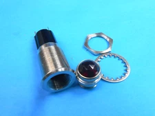 81-0428-0431-101  DIALIGHT, RED IND. LIGHT,  USES T-2 BULB NOT INCLUDED     NOS