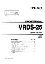 Service Manual-Anleitung für Teac VRDS-25 