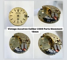 Vintage Accutron Caliber 2300 Parts Movement 19mm 