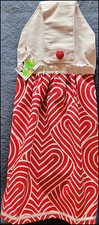 NEW Handmade 'Infinite Valentine Hearts' Hanging Kitchen Hand Towel 3378