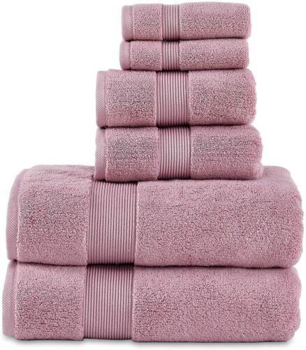 703 GSM 6 Piece Towels Set, 100% Cotton, Zero Twist, Premium Hotel & Spa Quality - Picture 1 of 9