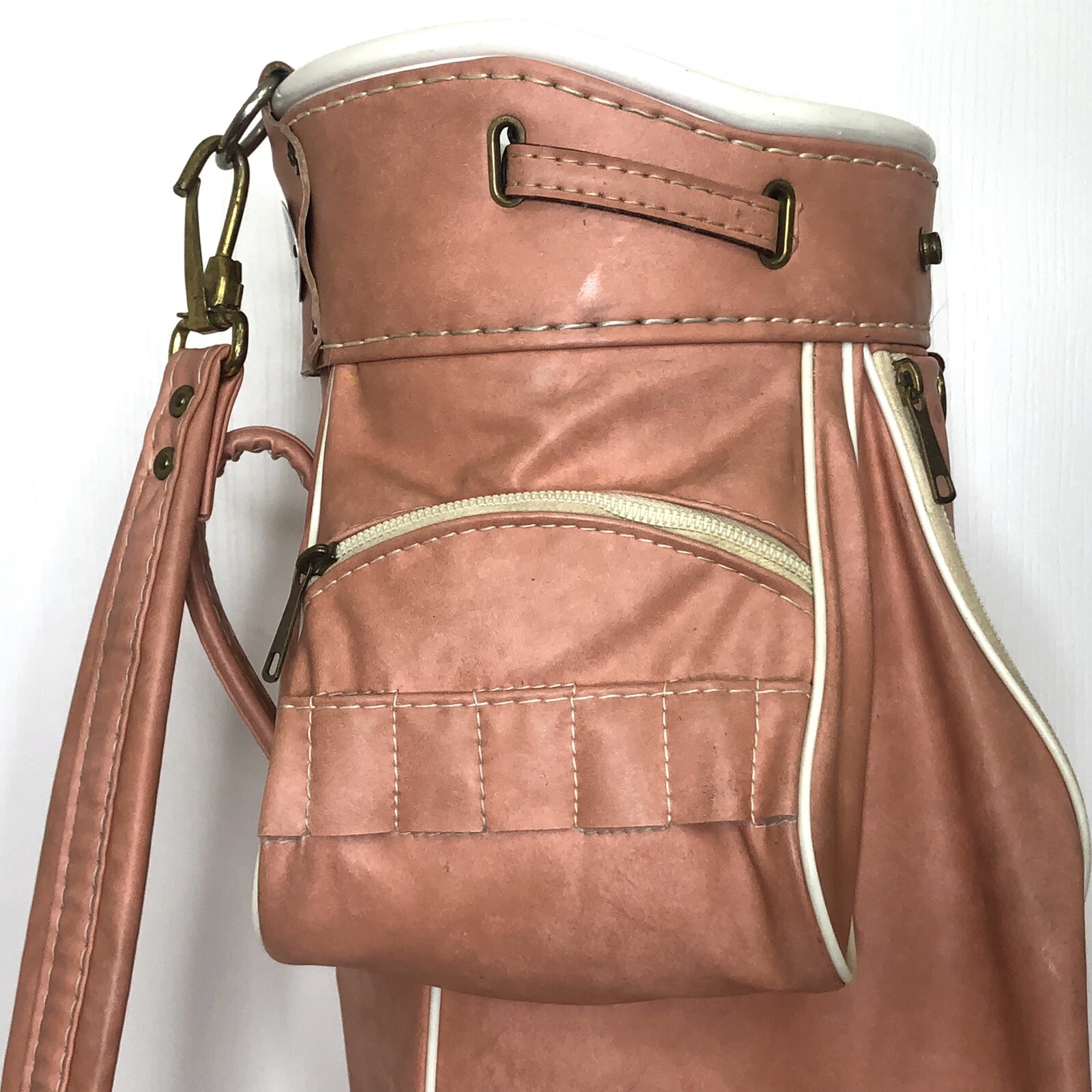 Vintage MacGregor Golf Bag Pro Only Faux Leather Salmon USA eBay