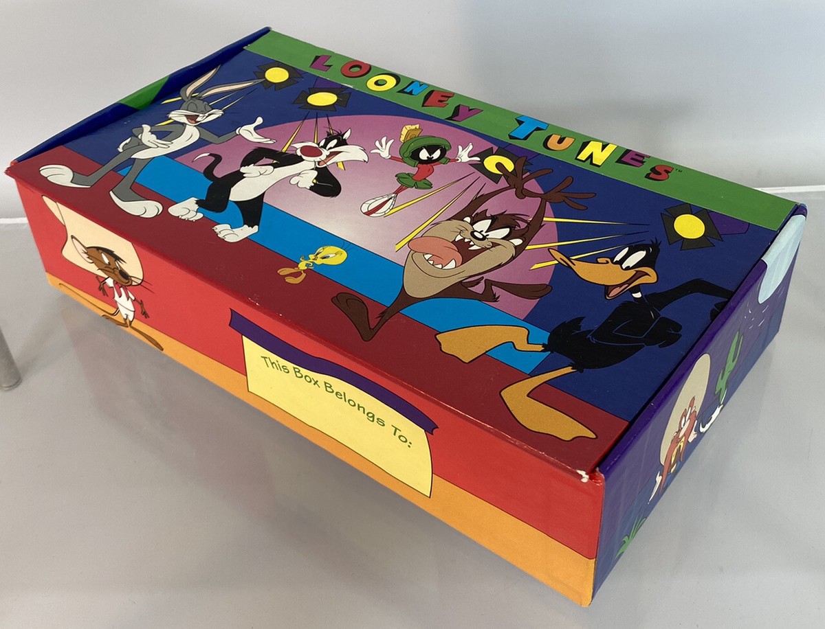 Vintage 1997 Looney Tunes Marvin Martian Taz Bugs Pencil Box