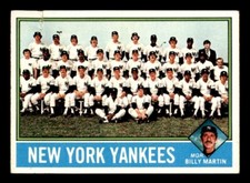 1976 Topps Baseball #17 New York Yankees Team GD