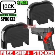 OEM FACTORY GL0CK GEN 3 / 4  Slide Cover Plate BLACK 2 PACK SP00133 #1 REAL DEAL