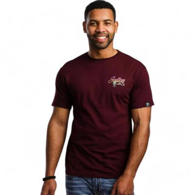 Men's Sullen Art End Of The World Tawny Port Tattoo Premium Tee T