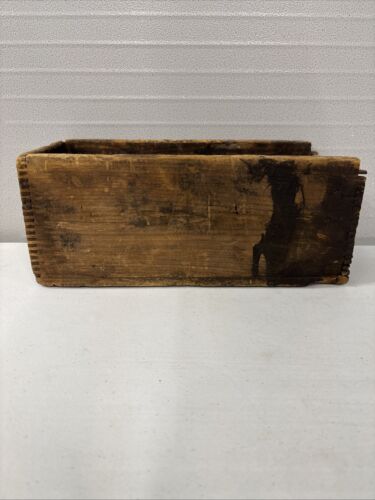 Antica cassa in legno "Phillips Phospho - Muriate di Chinino" esposizione pubblicitaria - Foto 3 di 7