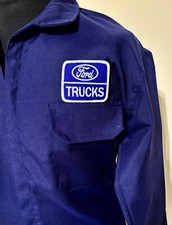 Fine Ford Trucks Badged Zipped Navy Boiler Suit Polycotton Overalls XXXL 53-54"