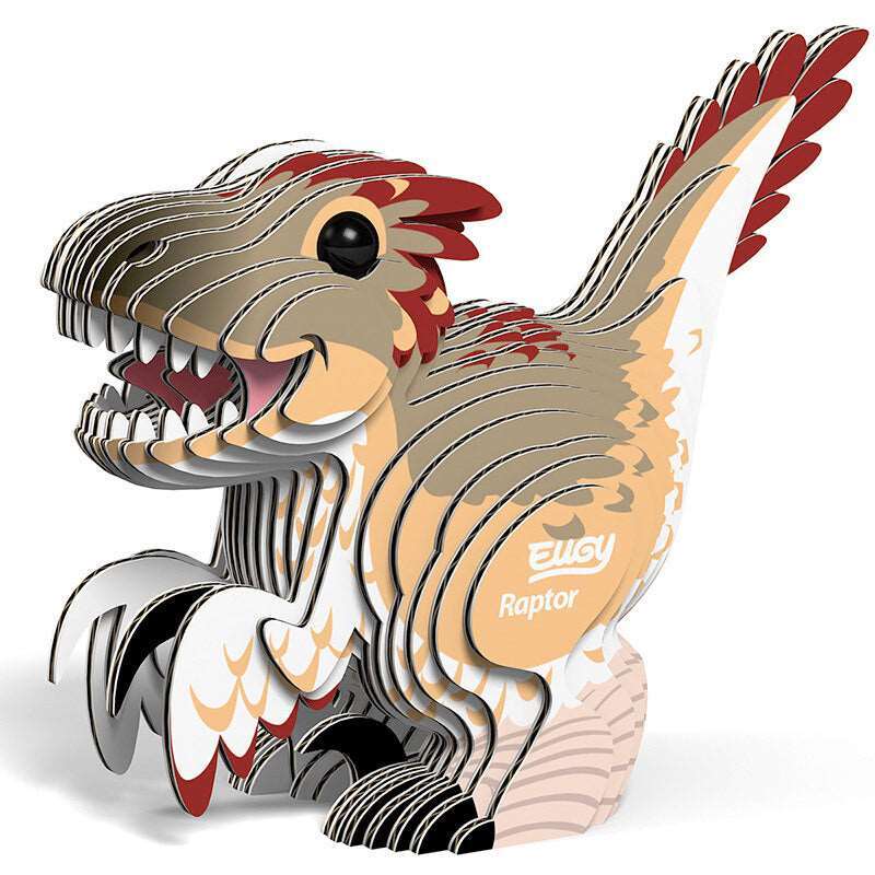 EUGY Raptor 3D Model Kit Educational STEM Toy Dino Gift Age 6+