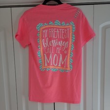 Girlie Girl Originals  Pink " My Greatest Blessing Call Me "Mom Women's Size S 