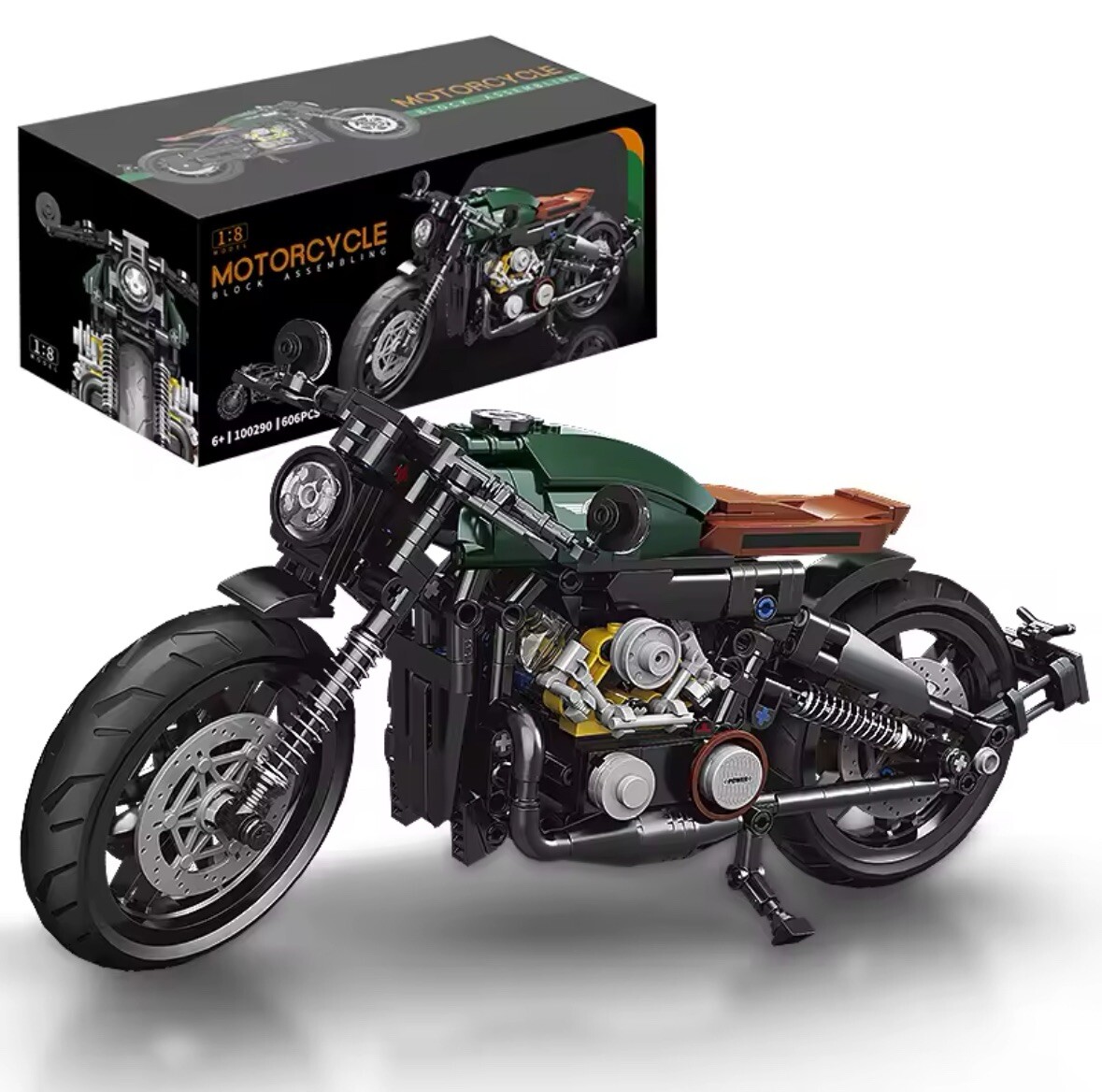 Maquette Moto Harley Davidson décoration vintage pour bureau et salon de passionné