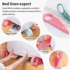Mattress Lifter Tools for Changing Sheets, Ergonomically Designed 2 Pack In Pink