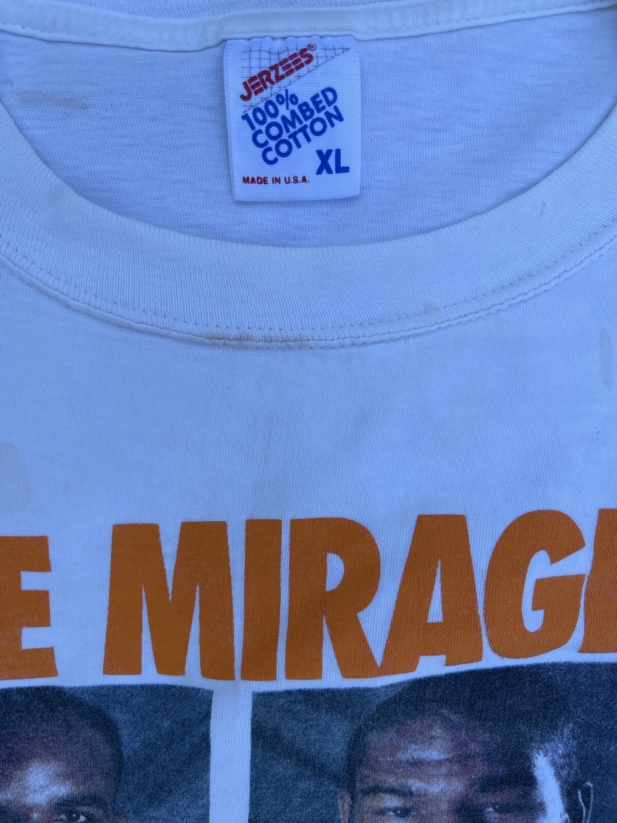Holyfield Bowe Vintage 90s Mirage Boxing Jerseez Rap T Shirt Size XL
