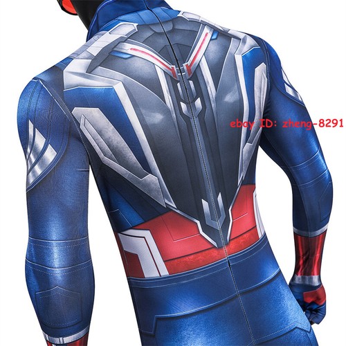 Captain America 4 Cosplay Jumpsuits Suit Anthony Mackie Captain America Bodysuit - Picture 18 of 25