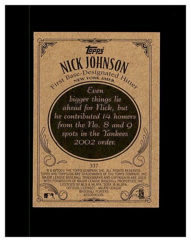 NICK JOHNSON YOU PICK HUGE COLLECTION .99 UNLIMITED SHIPPING NEW YORK YANKEES - Picture 64 of 70