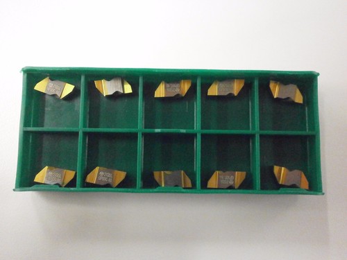 10pc) ToolFlo FLG 2125L GP50 Top Notch Coated Carbide Grooving Inserts NG 2125L - Picture 2 of 2