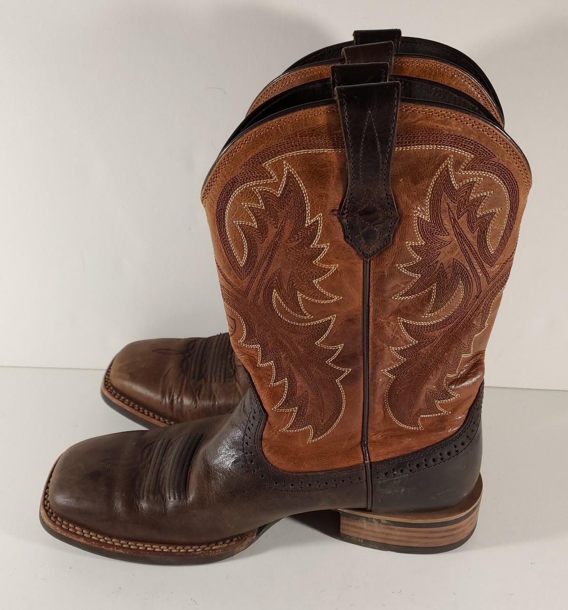 Ariat Quickdraw Boots Leather Cowboy Western Brown Mens 9.5  display picture 3