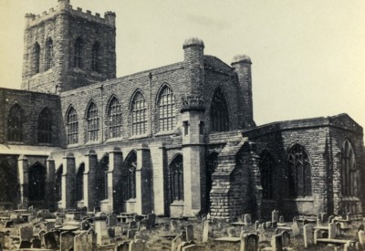 Vereinigtes Königreich Chester Cathedral altes CDV Foto Bedford 1865
