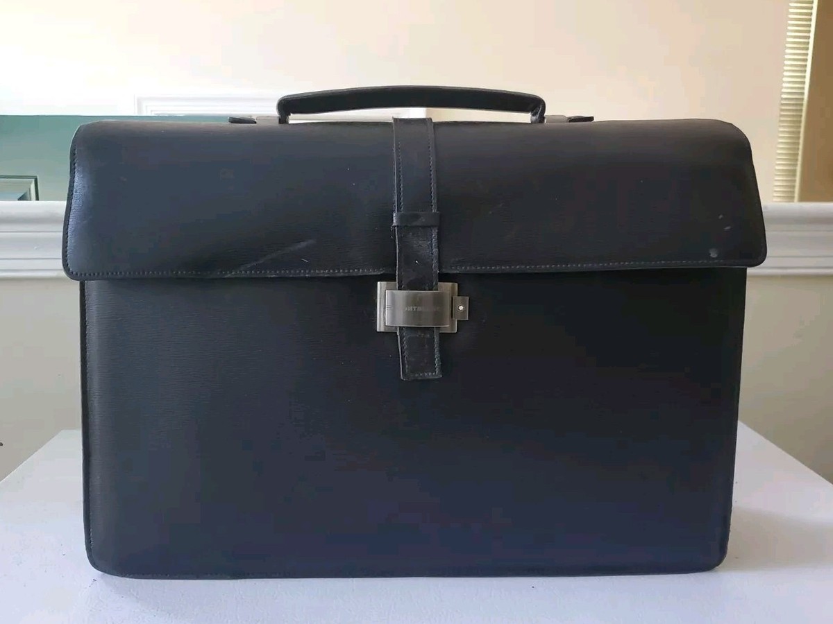MONTBLANC Westside double gusset briefcase Leather Business
