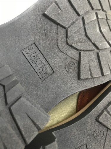 Kenneth Cole Reaction "Take Fair" Cognac Wingtip Oxfords Brown Mens Size 5.5/37 - Picture 7 of 11