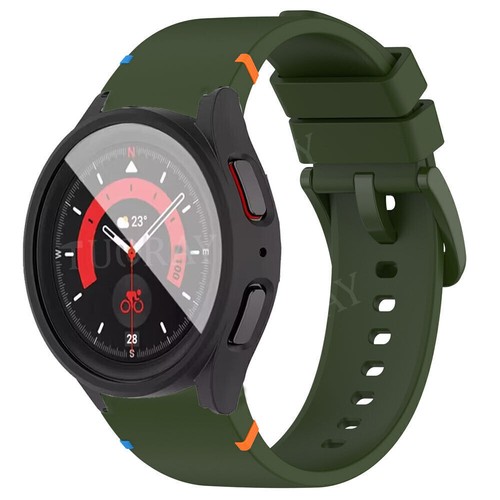 Silikon Band Armband für Samsung Galaxy Watch 7 6 5 4 FE 40/44MM Glas Case Hülle - Bild 17 von 154