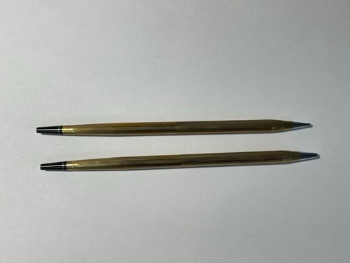 Cross White Pedrara Onyx 10K Gold Filled Pen + Pencil Desk Set w/Original Box - Picture 11 of 24