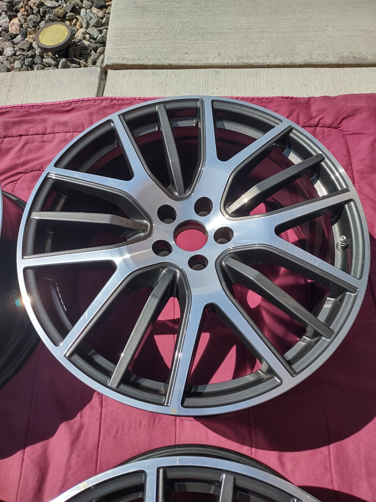 (4) MASERATI LEVANTE S 21" 5x4.5 STOCK FRONT REAR RIMS WHEELS TAKE-OFFS OEM 22