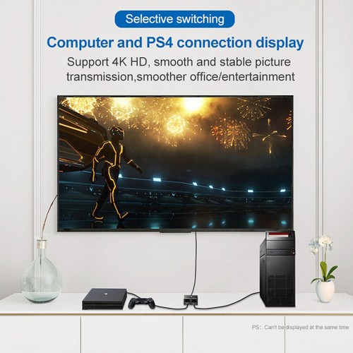2 in 1 Out Bi-directional HDMI 2.0 Switch 4K 1080 HDCP HDTV PC Screen Splitter - Bild 6 von 11