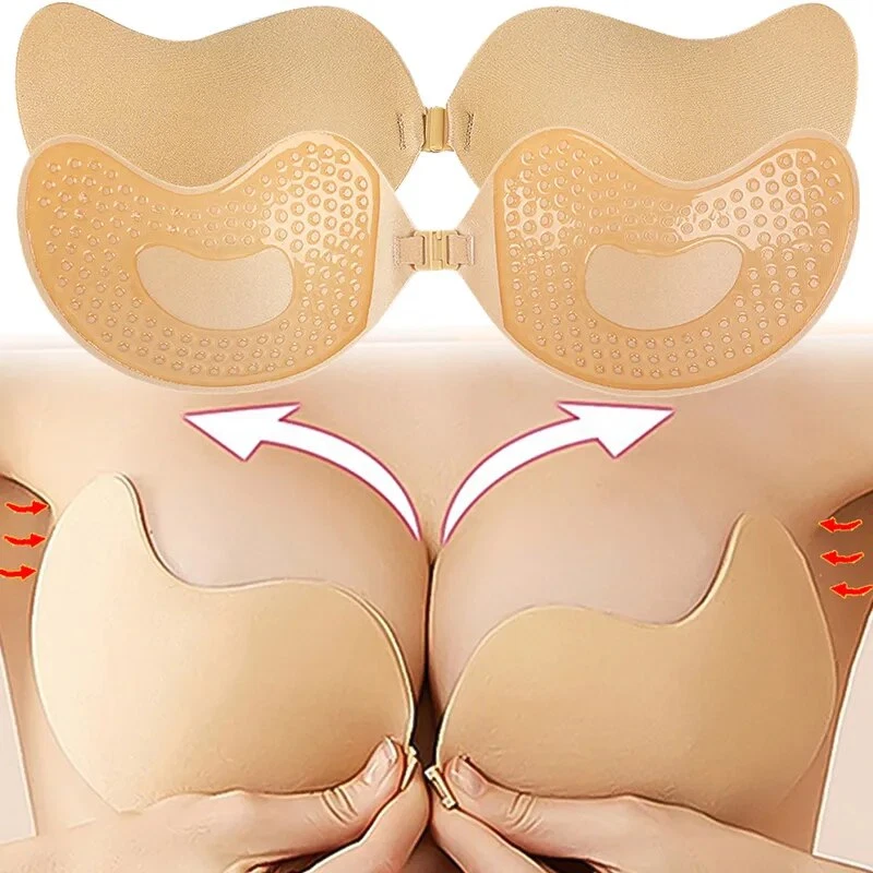 New Silicone Chest Stickers Lift up Nude Bra Self Adhesive Bra Nude  Invisible Pu