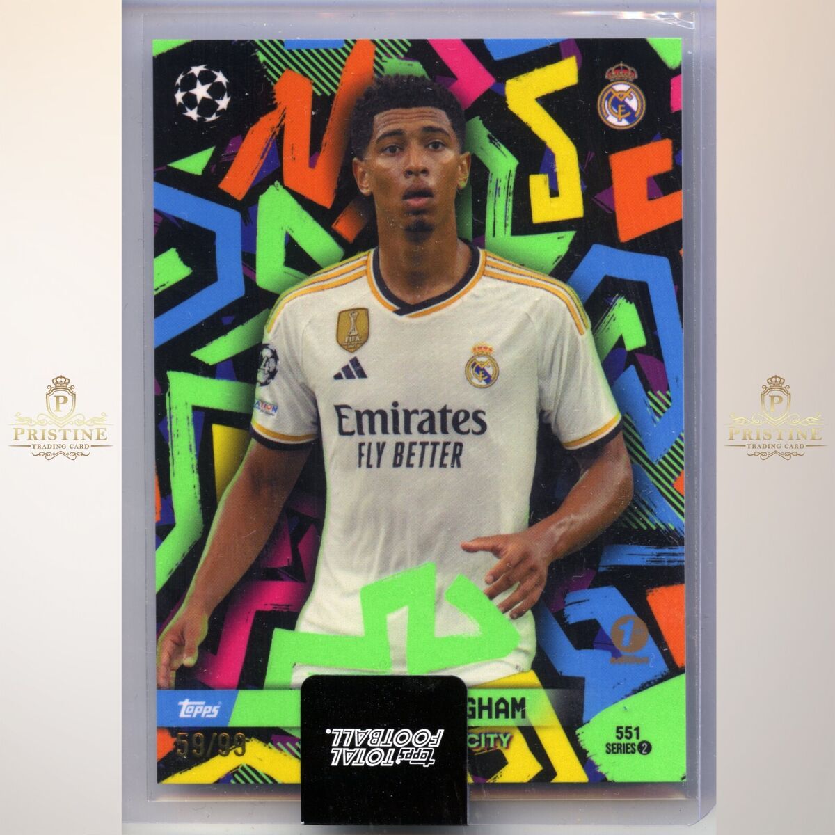 JUDE BELLINGHAM 2023 Topps Total Football 1st Edition 59/99 #551 HW2 JUDE BELLINGHAM 2023 Topps Total Football 1st Edition 59/99 #551 HW2