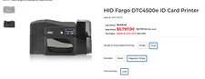Fargo DTC4500E Dual-Sided ID Card Printer