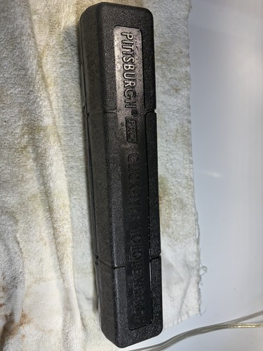 Pittsburgh Pro 1/4 Torque Wrench Click Type Appears New w All Papers Hard Case! - Picture 12 of 18