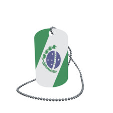 Dog Tag Flag Bunting Paran Brazil Dog Tag Aluminium 30 x 50mm