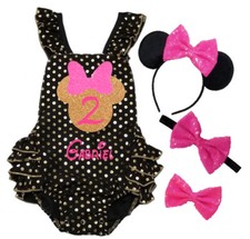 2º CUMPLEAÑOS MINNIE MAMELUCO - MAMELUCO ROSA - MAMELUCO PERSONALIZADO - Cake Smash