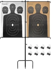 Adjustable Target Stand Sturdy and Portable for Outdoor Shooting Range Backyard