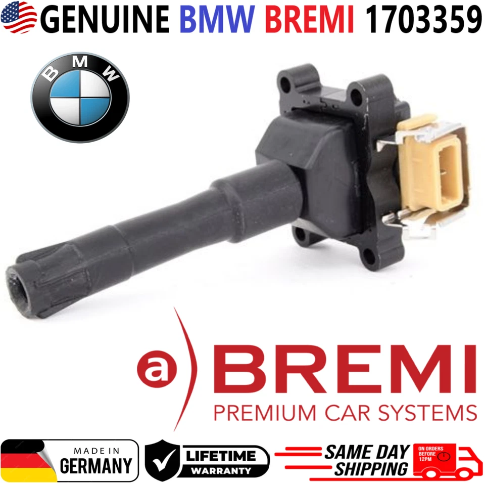 GENUINE BMW x6 Ignition Coils For 1991-1995 BMW 2.0L 2.5L 3.0L 4.0L, 1703359 - Image 3 of 4