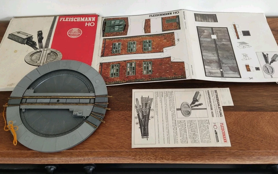 Pont Plaque Tournante Hangar Locomotive Fleischmann Ho Tel Jouef - Photo 2/4