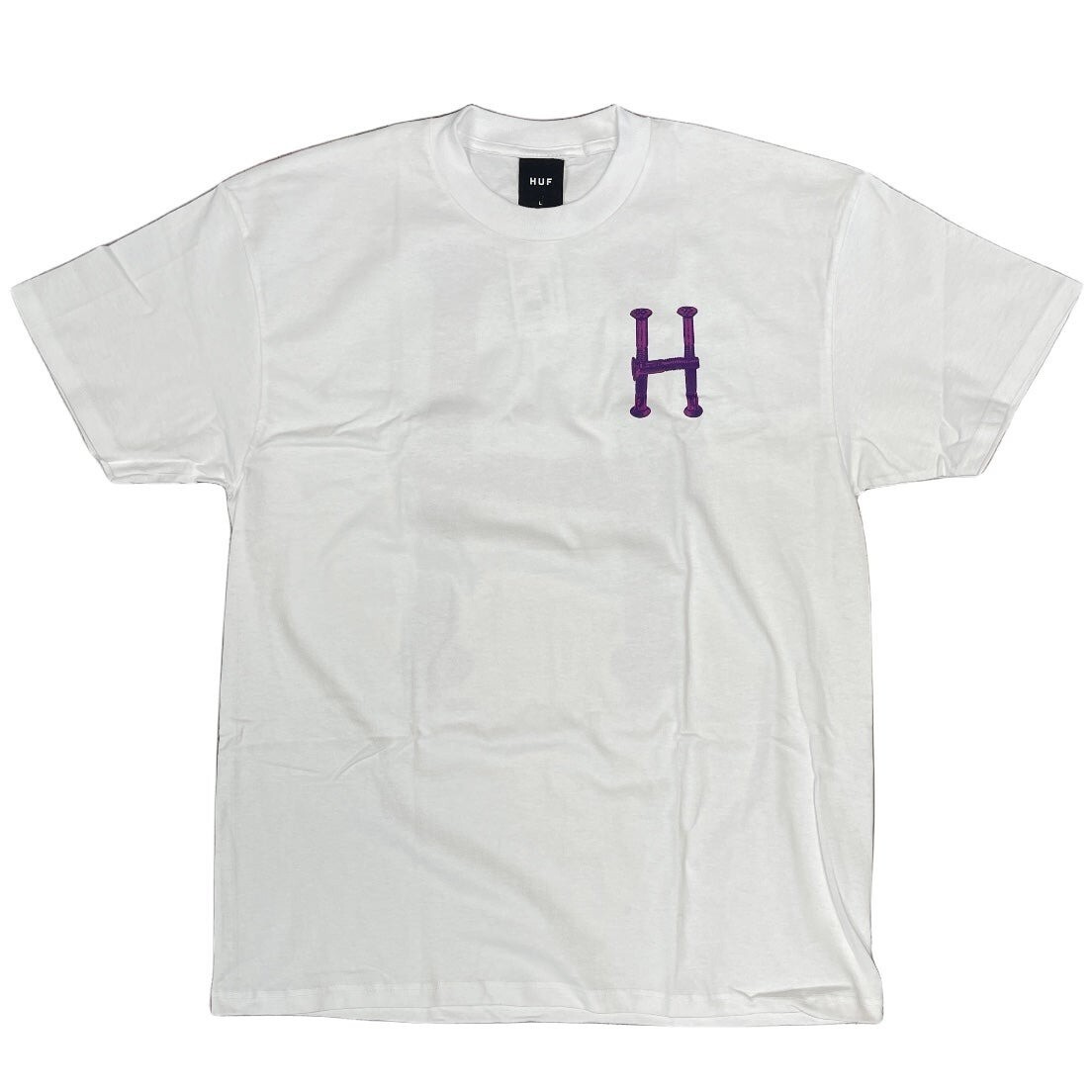 Brand New Mens Huf x Bronze56k H Bolt T-shirt White Size Large 7390₽
