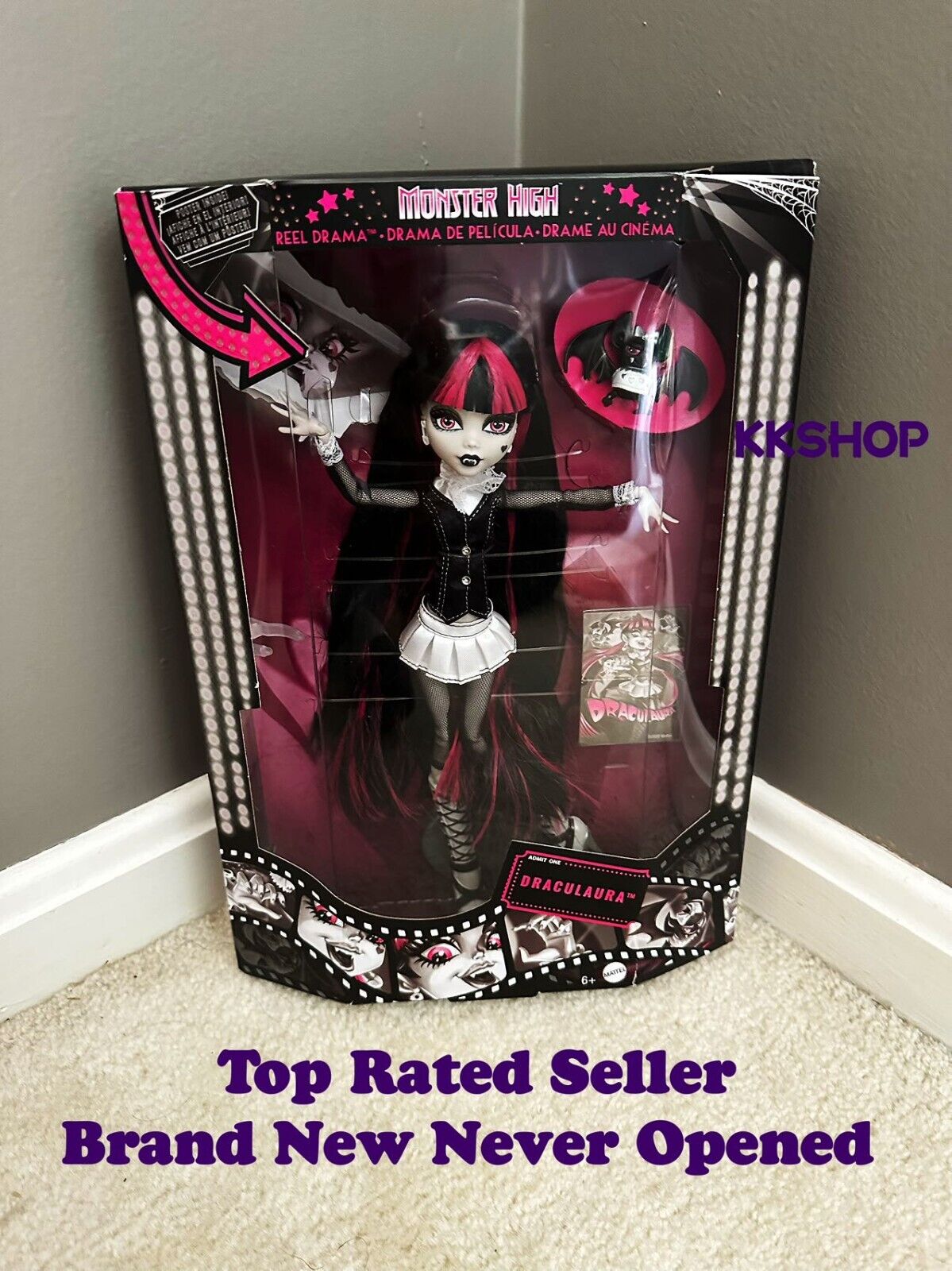 Monster High Doll Draculaura Reel Drama Collector Doll NEW SAME