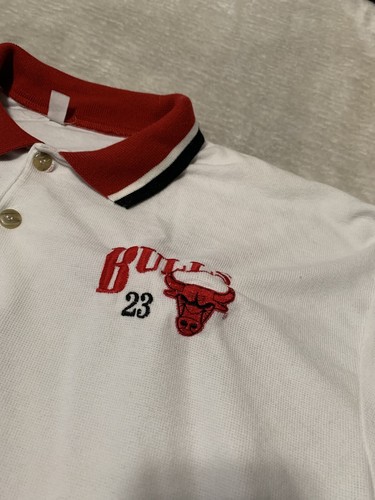 Vintage Chicago Bulls Herren Kurzarm Polo 90er Shirt Größe XL Made USA - Bild 2 von 8